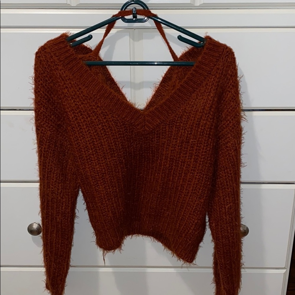 Burnt Orange cropped sweater